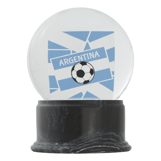 Argentina Football Snow Globe (Back)