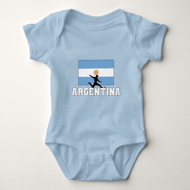 Argentina Football Soccer National Team Baby Bodysuit (Front)