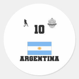 Argentina Football Soccer Team Kids T Shirt  Classic Round Sticker