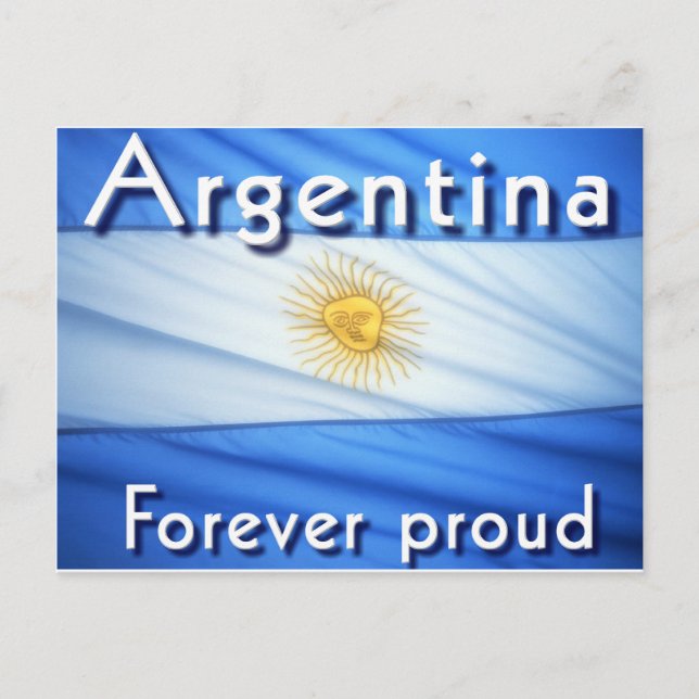 argentina forever proud postcard (Front)