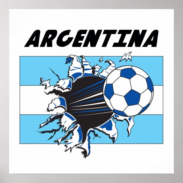 Argentina Futbol Soccer Poster (Front)