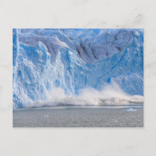Argentina - Glacial Ice avalanche postcard