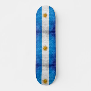 Argentina Grunge Flag Custom Pro Long Board Skateboard