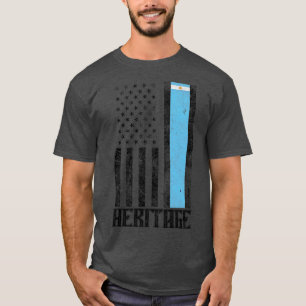 Argentina Hispanic Heritage distressed flag 1 T-Shirt
