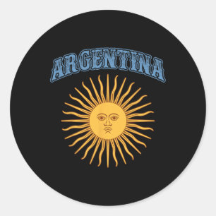 Argentina Hispanic Heritage Month Sun May Argentin Classic Round Sticker
