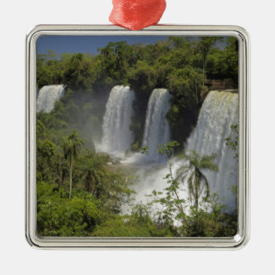 Argentina, Iguacu Falls in sun. Metal Ornament
