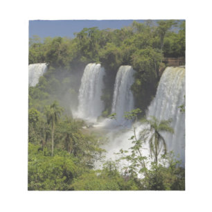 Argentina, Iguacu Falls in sun. Notepad
