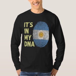 Argentina In My Dna Argentinian Flag Team Argentin T-Shirt