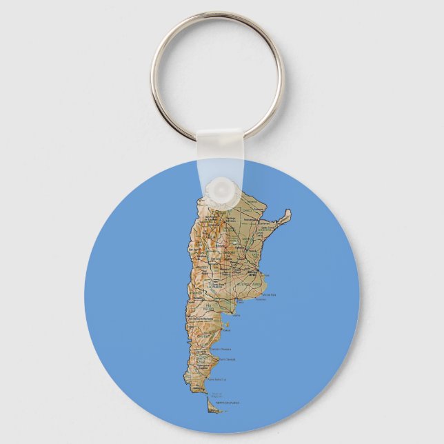 Argentina Map Keychain (Front)