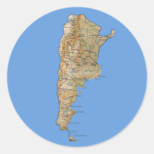 Argentina Map Sticker