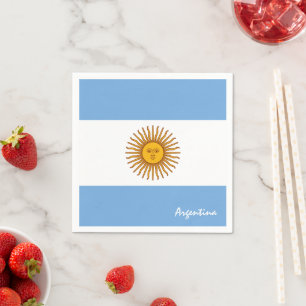 Argentina Napkins, Argentina Flag party /sport fan Napkin