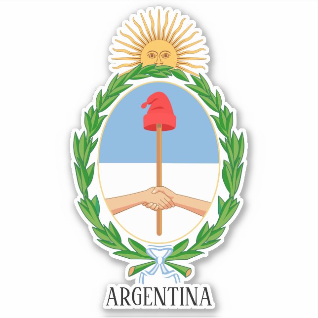 Argentina National Coat Of Arms Patriotic (Front)