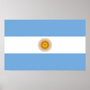 Argentina National Flag Poster