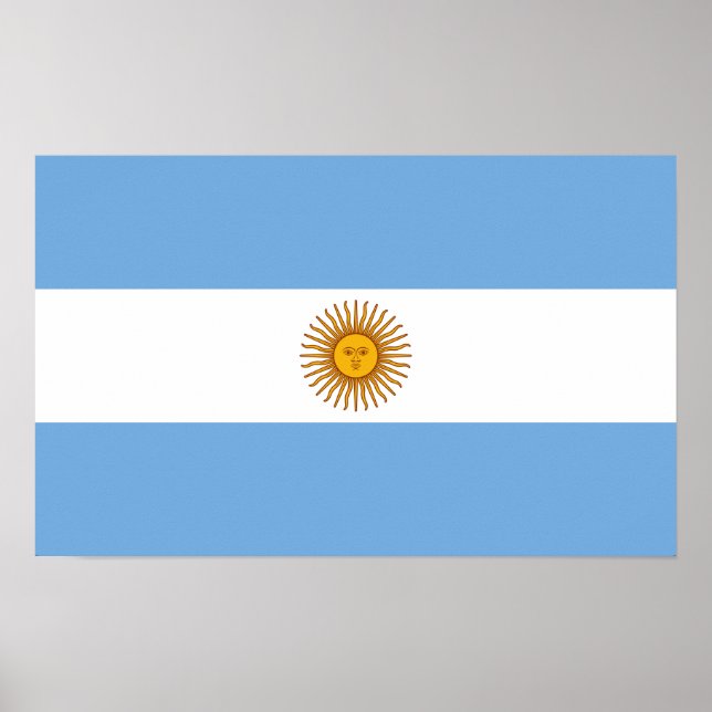 Argentina National Flag Poster (Front)