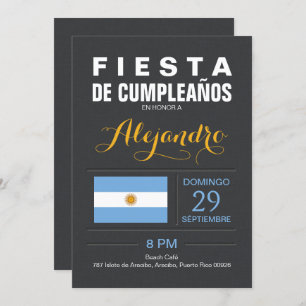 Argentina Party Invitation