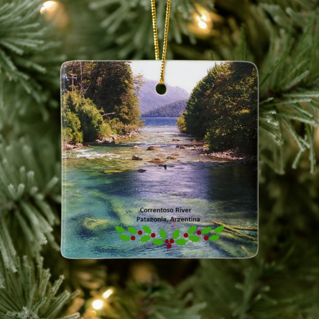 Argentina, Patagonia  Ceramic Ornament (Tree)