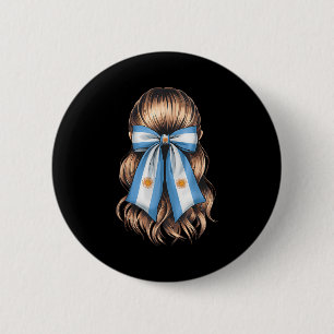 Argentina Pride Argentinian Flag  6 Cm Round Badge