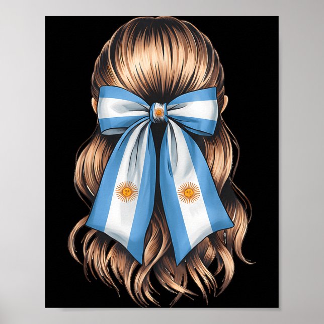 Argentina Pride Argentinian Flag  Poster (Front)
