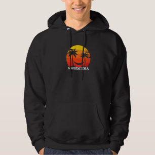 Argentina Retro Sunset Souvenir Argentinian Vintag Hoodie
