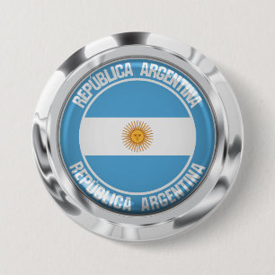 Argentina Round Emblem 7.5 Cm Round Badge