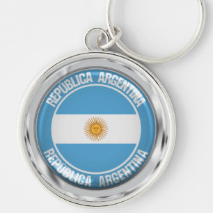 Argentina Round Emblem Key Ring