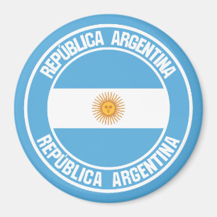Argentina Round Emblem Magnet