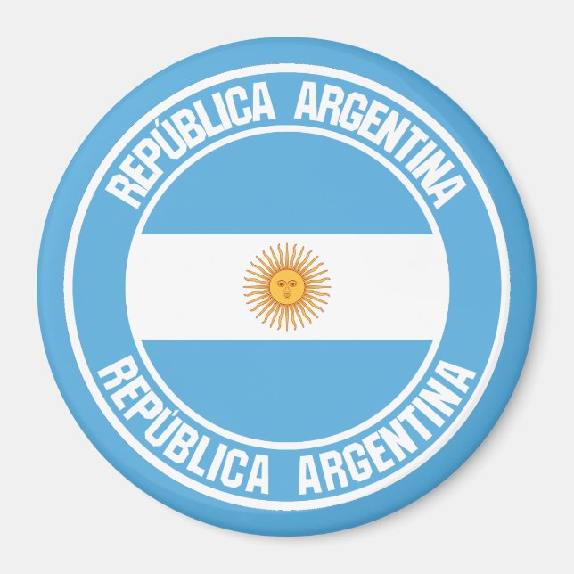 Argentina Round Emblem Magnet (Front)
