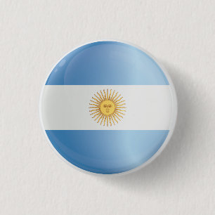 Argentina  Round Icon Flag  3 Cm Round Badge