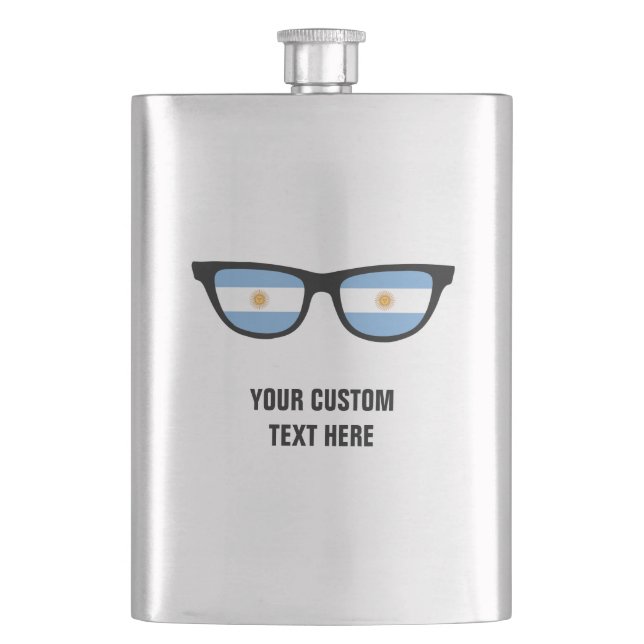 Argentina Shades custom flask (Front)