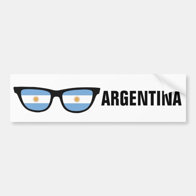 Argentina Shades custom text & colour Bumper Sticker (Front)
