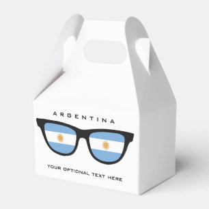 Argentina Shades custom text & colour favour box
