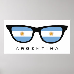 Argentina Shades custom text & colour poster