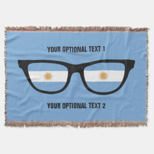 Argentina Shades custom throw blanket