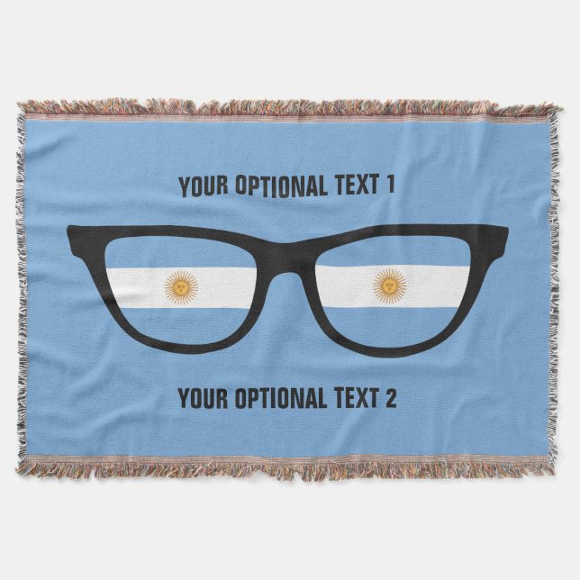 Argentina Shades custom throw blanket (Front)