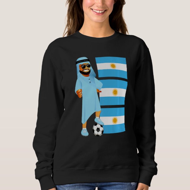 Argentina Sheik Argentina Flag Soccer Sweatshirt (Front)