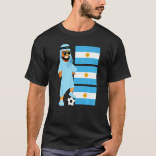 Argentina Sheik Argentina Flag Soccer T-Shirt