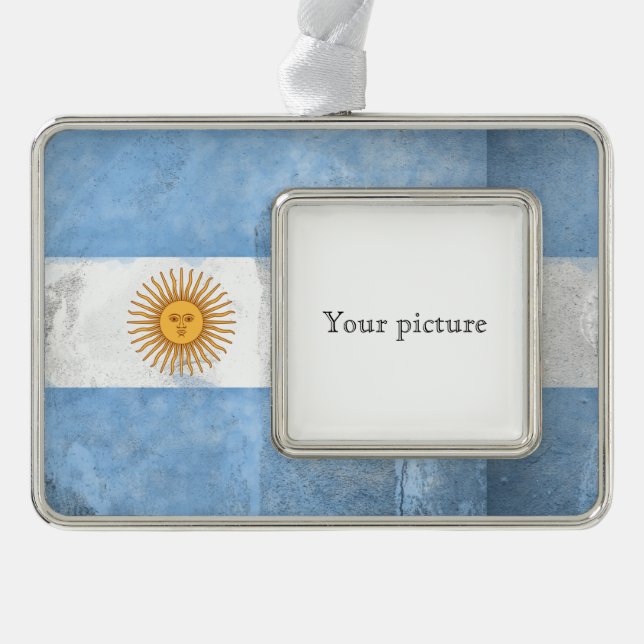 Argentina Silver Plated Framed Ornament (Front)