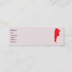 Argentina - Skinny Mini Business Card