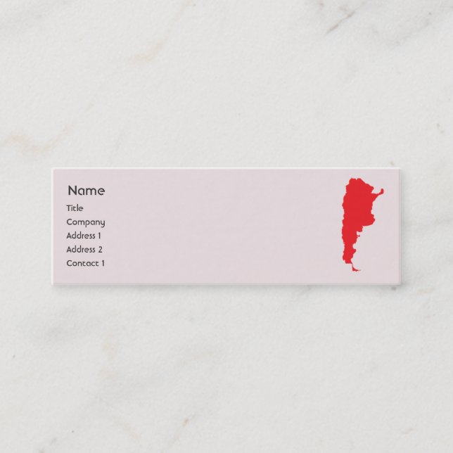 Argentina - Skinny Mini Business Card (Front)