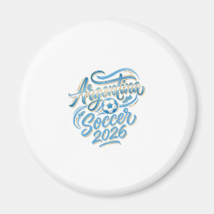 Argentina Soccer 2026 Soccer Bold Country Typograp Magnet