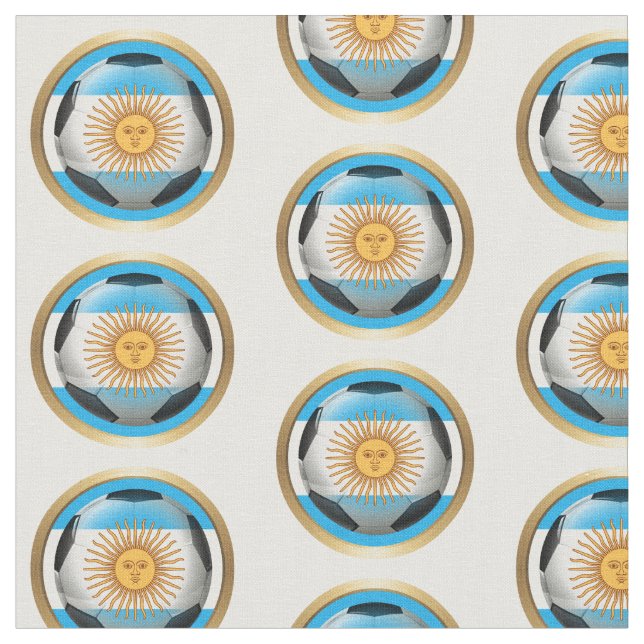 Argentina Soccer Ball Fabric (Close Up)