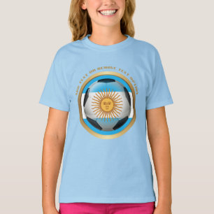Argentina Soccer Ball Sports T-Shirt