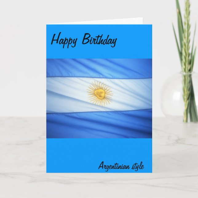 Argentina soccer card (Front)