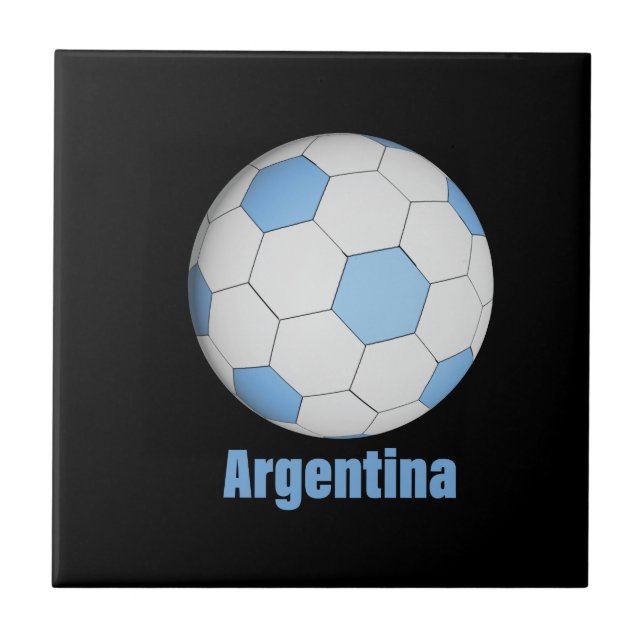 Argentina soccer  ceramic tile (Front)