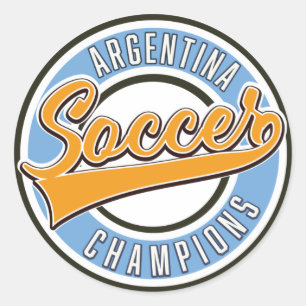 Argentina Soccer Champions Classic Round Sticker