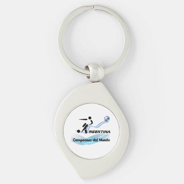 Argentina Soccer Champions Key Ring (Front)