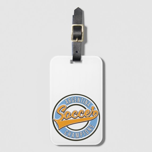 Argentina Soccer Champions Luggage Tag (Front Vertical)