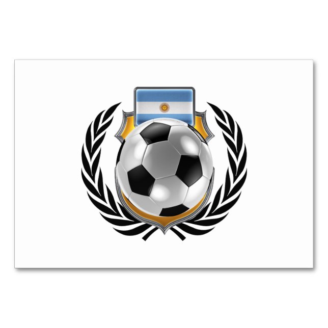 Argentina Soccer Champions Table Number (Front)