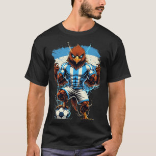 Argentina Soccer Fan Flag Vintage Pride Animal Bir T-Shirt