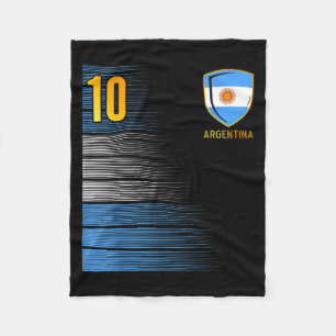 Argentina Soccer Fans Jersey Argentinian Flag Foot Fleece Blanket